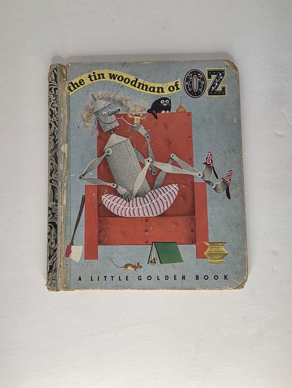 The Tin Woodman of Oz Little Golden Book - Light Blue & Red Cover
